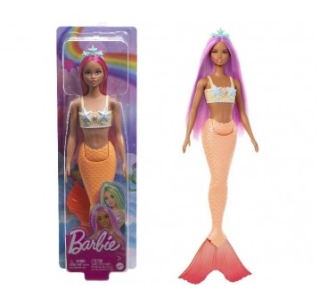 BARBIE LALKA SYRENKA POMARAŃCZOWY OGON /6