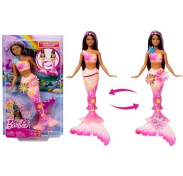 BARBIE LALKA SYRENKA ROZKWITAJĄCE KWIATY/4