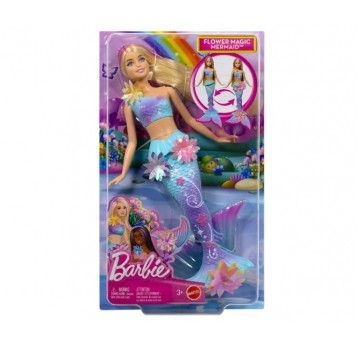 BARBIE LALKA SYRENKA ROZKWITAJĄCE KWIATY /4