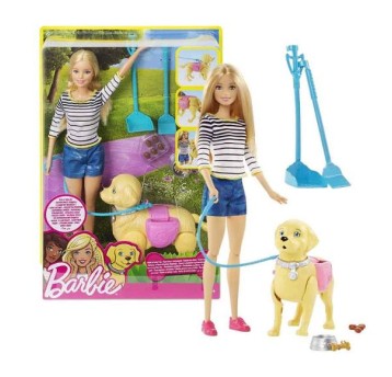 BARBIE LALKA Z PIESKIEM NA SPACERZE /4