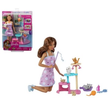 BARBIE LALKA ZABAWA Z KOTKAMI 5 KOTKÓW /4