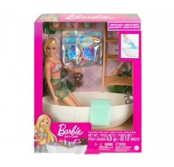 BARBIE LALKA ZESTAW KĄPIELOWY Z KONFETTI /2