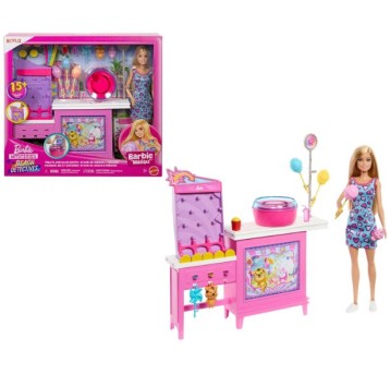 BARBIE MALIBU ZESTAW STOISKO Z GRĄ I WATĄ CUKROW/4