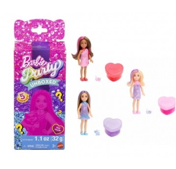 BARBIE PARTY UNBOXED GLAM LALKA CHELSEA + AKC /3