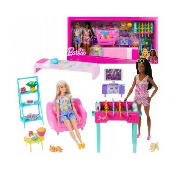 BARBIE POKÓJ ZABAW ZESTAW 2 LALKI + AKCESORIA./2