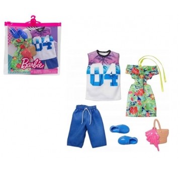 *** BARBIE UBRANKO LALEK KEN ZESTAW PLAŻA /8
