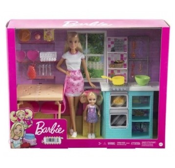 BARBIE ZESTAW BARBIE I CHELSEA WSPÓLNE PIECZENIE/2