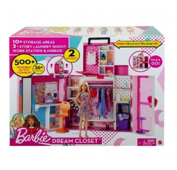 BARBIE ZESTAW GARDEROBA + AKCESORIA /1