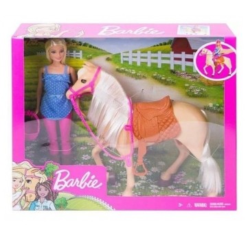 BARBIE ZESTAW LALKA + KOŃ /3
