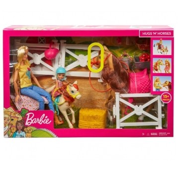 BARBIE ZESTAW STADNINA KONI + 2x LALKA /2