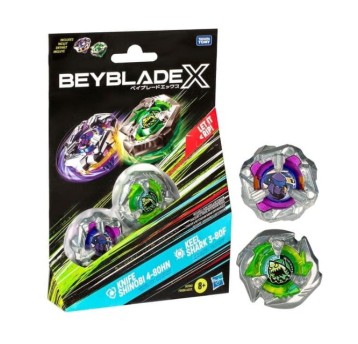 BEYBLADE X KNIFE SHINOBI KEEL SHARK 2x SPINNER /12