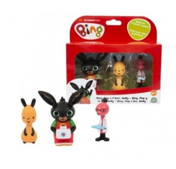 BING FIGURKA 3 PACK BING FLOP & DR MOLLY /6