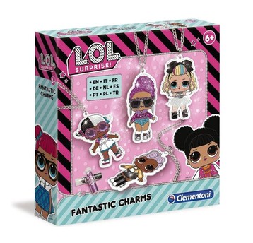 CLEMENTONI L.O.L. LOL FANTASTIC CHARMS ZESTAW BIŻUTERIA /