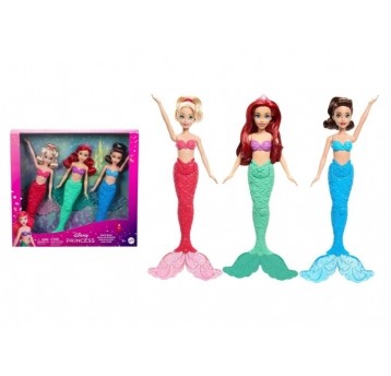 DISNEY PRINCESS ARIELKA ZESTAW 3 LALEK SYRENKI /4