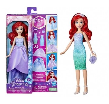 DISNEY PRINCESS LALKA ARIELKA +10 KREACJI /4