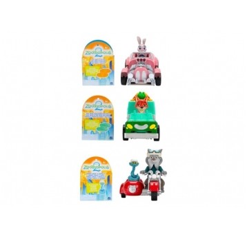 DISNEY ZWIERZOGRÓD 2 AUTKO + FIGURKA ASST. /4