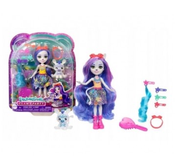ENCHANTIMALS GLAM PARTY LALKA DELUX ZEBRA /4