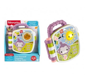 FISHER PRICE INTERAKTYWNA KSIĄŻECZKA MAŁPKA VER FR