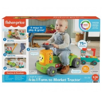 FISHER PRICE TRAKTOR UCZ SIĘ I ŚMIEJ ENGLISH /