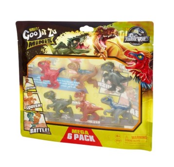 GOO JIT ZU MINI JURASSIC WORLD 6 PACK /6