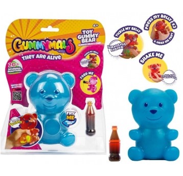 GUMMYMALS SQUISHY INTERAKTYWNY MIŚ NIEBIESKI /12