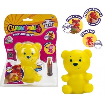 GUMMYMALS SQUISHY INTERAKTYWNY MIŚ ŻÓŁTY /12