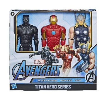 HASBRO AVENGERS TITAN HERO 3-PACK FIGURKI /4