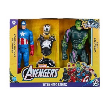 HASBRO AVENGERS TITAN HERO KAPITAN AMERYKA HULK 2 PACK /3