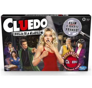 HASBRO GRA CLUEDO EDYCJA DLA KŁAMCÓW POLSKA WERSJA
