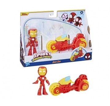 HASBRO SPIDEY AMAZING FRIENDS IRON MAN +MOTOCYKL/4