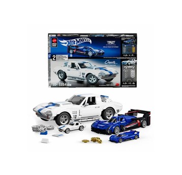 HOT WHEELS BRICK SHOP KLOCKI 2PACK CORVETTE GRAND SPORT CADILLAC HYPERCAR /1