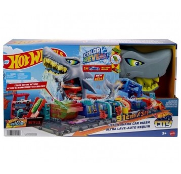 HOT WHEELS CITY ULTRA SHARK ZESTAW MYJNIA /1