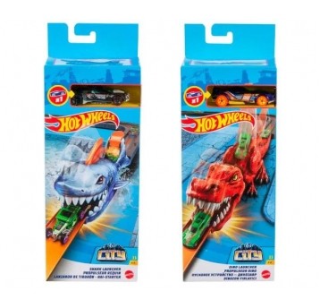 HOT WHEELS CITY WYRZUTNIA REKIN / DINO + AUTO /8