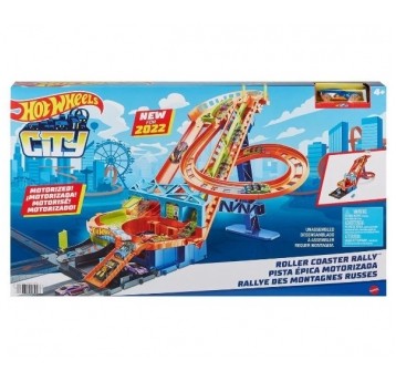 HOT WHEELS CITY ZESTAW RAJDOWY ROLLERCOASTER