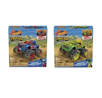 HOT WHEELS MEGA BLOKS MONSTER TRUCKS BUILDING TRUCKS ASST. /6
