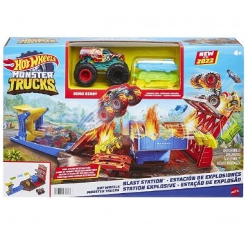 HOT WHEELS MONSTER TRUCK DEMOLKA NA STACJI /2