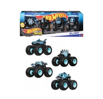 HOT WHEELS MONSTER TRUCK X(L) RAY 4PACK