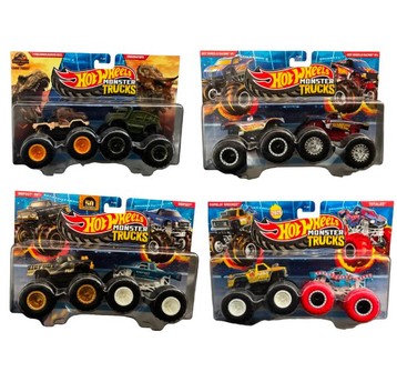 HOT WHEELS MONSTER TRUCKS 2PACK DEMOLITION DOUBLE ASST. /8