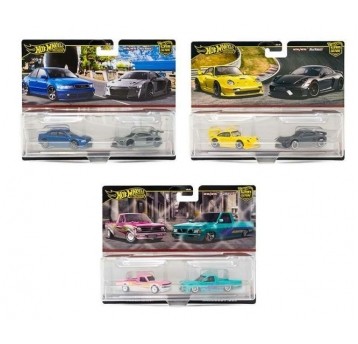 HOT WHEELS PREMIUM CULTURE CAR 2-PACK ASST. /8