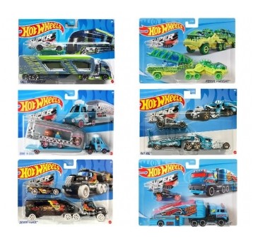 HOT WHEELS SUPER RIGS CIĘŻARÓWKA + AUTKO /6