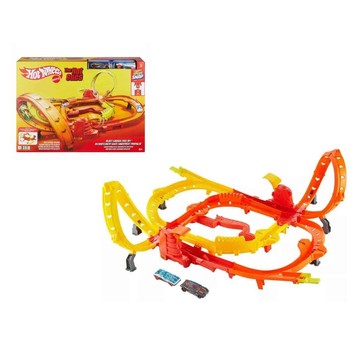 HOT WHEELS THE HOT ONES BLAST LAUNCH FACE OFF ZESTAW TOR + AUTKA /2
