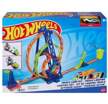 HOT WHEELS ZETAW POTRÓJNA PĘTLA WYRZUTNIA /1