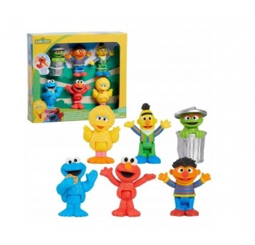 JUST PLAY 57884 SESAMESTREET FRIENDS - 6pak FIG./4