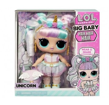 L.O.L. LOL SURPRISE BIG BABY HAIR UNICORN DOLL