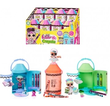 L.O.L. LOL SURPRISE LOVES CRAYOLA COLOR ME DOLL /8
