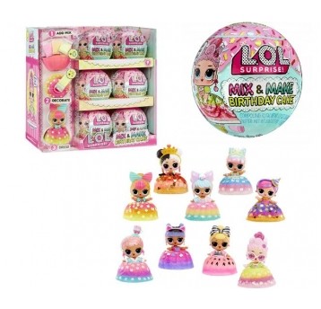 L.O.L. LOL SURPRISE MIX & MAKE B-DAY CAKE DOLL /12