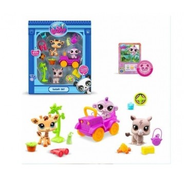 LPS LITTLEST PET SHOP ZESTAW SAFARI 3x FIGURKA /4