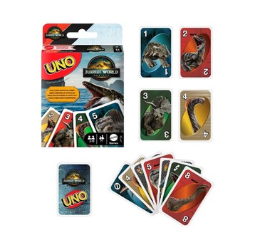 MATTEL GRA KARCIANA UNO JURASSIC WORLD /8