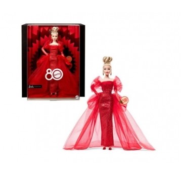 MATTEL LALKA BARBIE KOLEKCJONERSKA 80 ANNIVERSAR/1