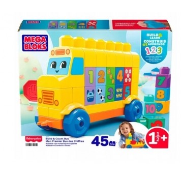 MEGA BLOKS KLOCKI AUTOBUS BUDUJ I LICZ /3